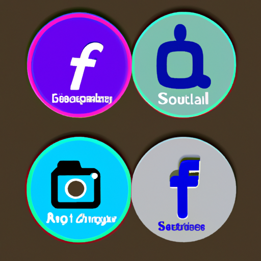 A picture of logos of social medias
